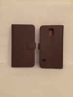 Samsung Galaxy S5 Flip Case Brun